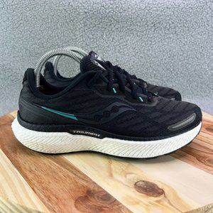 Saucony Triumph 19 Women's Sz 8 Black White Running Shoes Sneakers